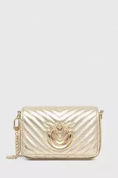 Кожаная сумочка Pinko, золотой