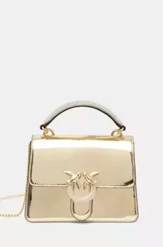 Кожаная сумочка Pinko, золотой