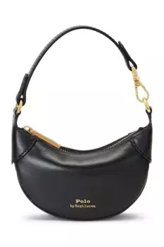 Кожаная сумочка Polo Ralph Lauren, черный
