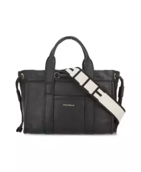 Кожаная сумочка со съемным ремешком Coccinelle, черный