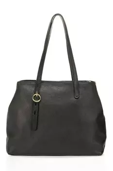 Кожаная сумочка со съемным ремешком Massimo Castelli, черный