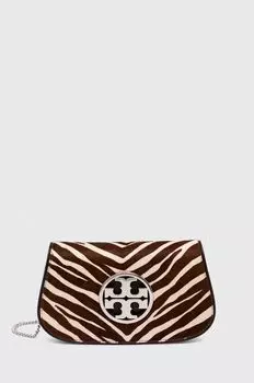 Кожаная сумочка Tory Burch, коричневый