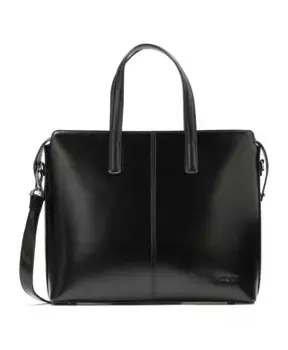 Кожаная сумочка в деловом стиле Kazar, черный