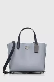 Кожаная сумочка Willow Coach, синий