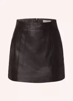 Кожаная юбка эди Reiss, черный