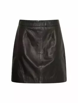 Кожаная юбка b.young Skirt DARAN, черный