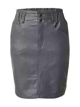 Кожаная юбка b.young Skirt KIKO, графитовый