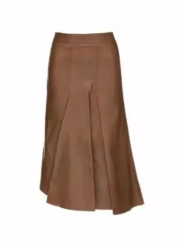 Кожаная юбка Brunello Cucinelli