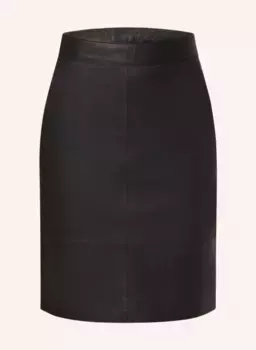 Кожаная юбка char Gestuz, черный
