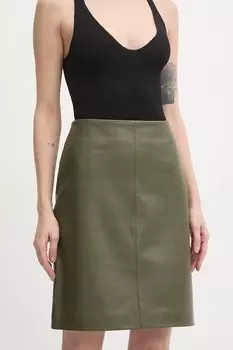 Кожаная юбка Danin 2Ndday, зеленый