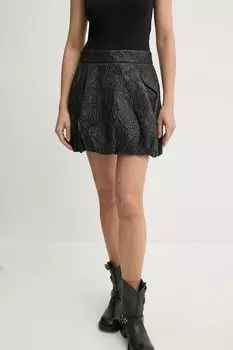 Кожаная юбка FRAUKE Munthe, черный