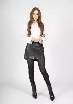 Кожаная юбка Freaky Nation "Twiggy Love-FN", черный