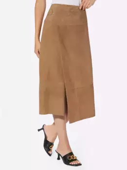 Кожаная юбка Heine, цвет Camel