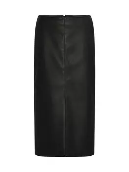 Кожаная юбка ICHI Skirt COMANO, черный