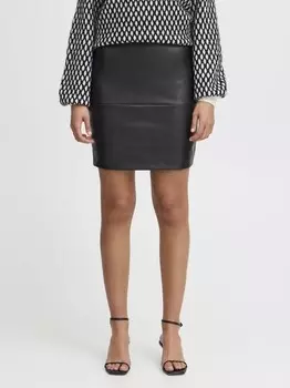 Кожаная юбка ихкомано Ichi, черный