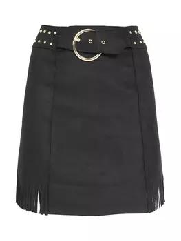 Кожаная юбка Influencer Skirt, черный