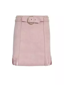 Кожаная юбка Influencer Skirt, розовый