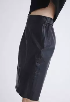 Кожаная юбка InWear, черный