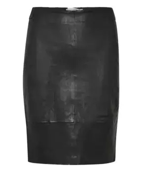 Кожаная юбка Inwear, черный