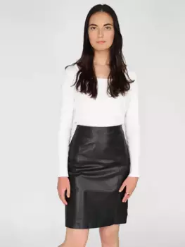 Кожаная юбка JCC "3102227", черный