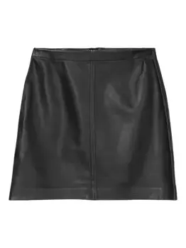 Кожаная юбка мини Marc O'Polo, черный