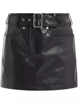 Кожаная юбка мини TOM FORD, черный