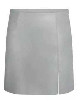 Кожаная юбка Noisy may Skirt CLARA PENNY, серебряный