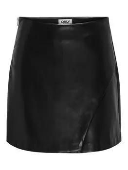 Кожаная юбка ONLY Skirt ONLZeta, черный