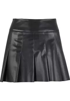 Кожаная юбка Urban Classics Skirt, черный