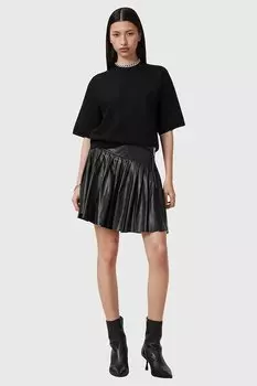 Кожаная юбка VENA Allsaints, черный