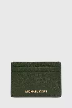 Кожаная визитница 34F9GF6D0L MICHAEL Michael Kors, зеленый