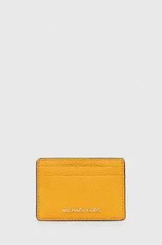 Кожаная визитница 34F9GF6D0L MICHAEL Michael Kors, желтый