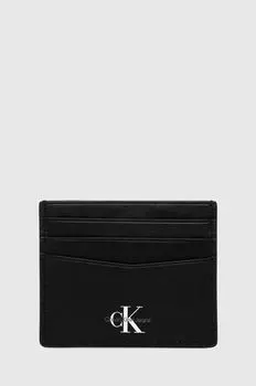 Кожаная визитница Calvin Klein Jeans, черный