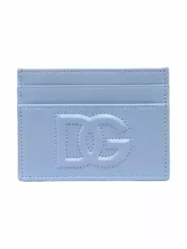 Кожаная визитница DG Dolce&Gabbana, синий