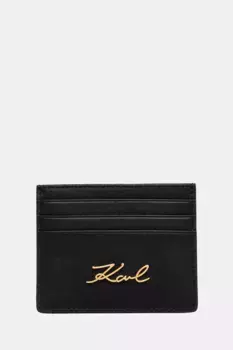 Кожаная визитница Karl Lagerfeld, черный