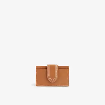 Кожаная визитница Le Porte Bambino Jacquemus, коричневый