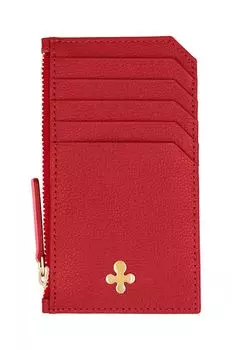 Кожаная визитница Lilou, красный