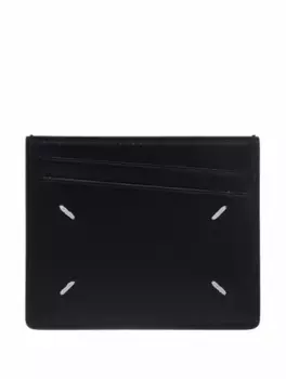 Кожаная визитница Maison Margiela, черный