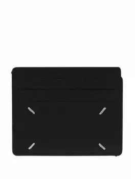 Кожаная визитница Maison Margiela, черный