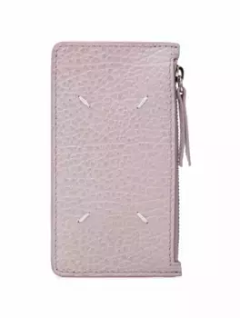 Кожаная визитница Maison Margiela, фиолетовый