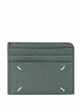 Кожаная визитница Maison Margiela, хаки