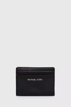 Кожаная визитница Michael Kors, черный