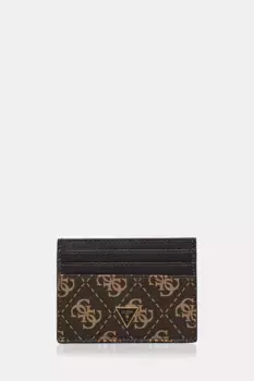 Кожаная визитница MITO Guess, коричневый