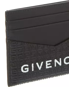 Кожаная визитница от Givenchy, черный