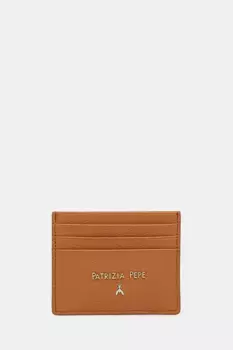 Кожаная визитница Patrizia Pepe, коричневый