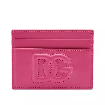 Кожаная визитница с логотипом Dolce & Gabbana, розовый