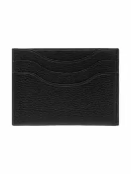 Кожаная визитница с логотипом Loro Piana, черный