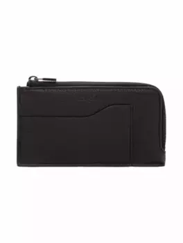 Кожаная визитница с логотипом Loro Piana, тёмно-синий