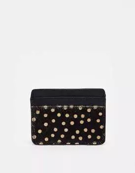 Кожаная визитница Urbancode с животным принтом