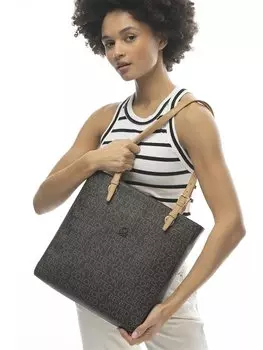 Кожаная женская сумка BENETTON, кофе